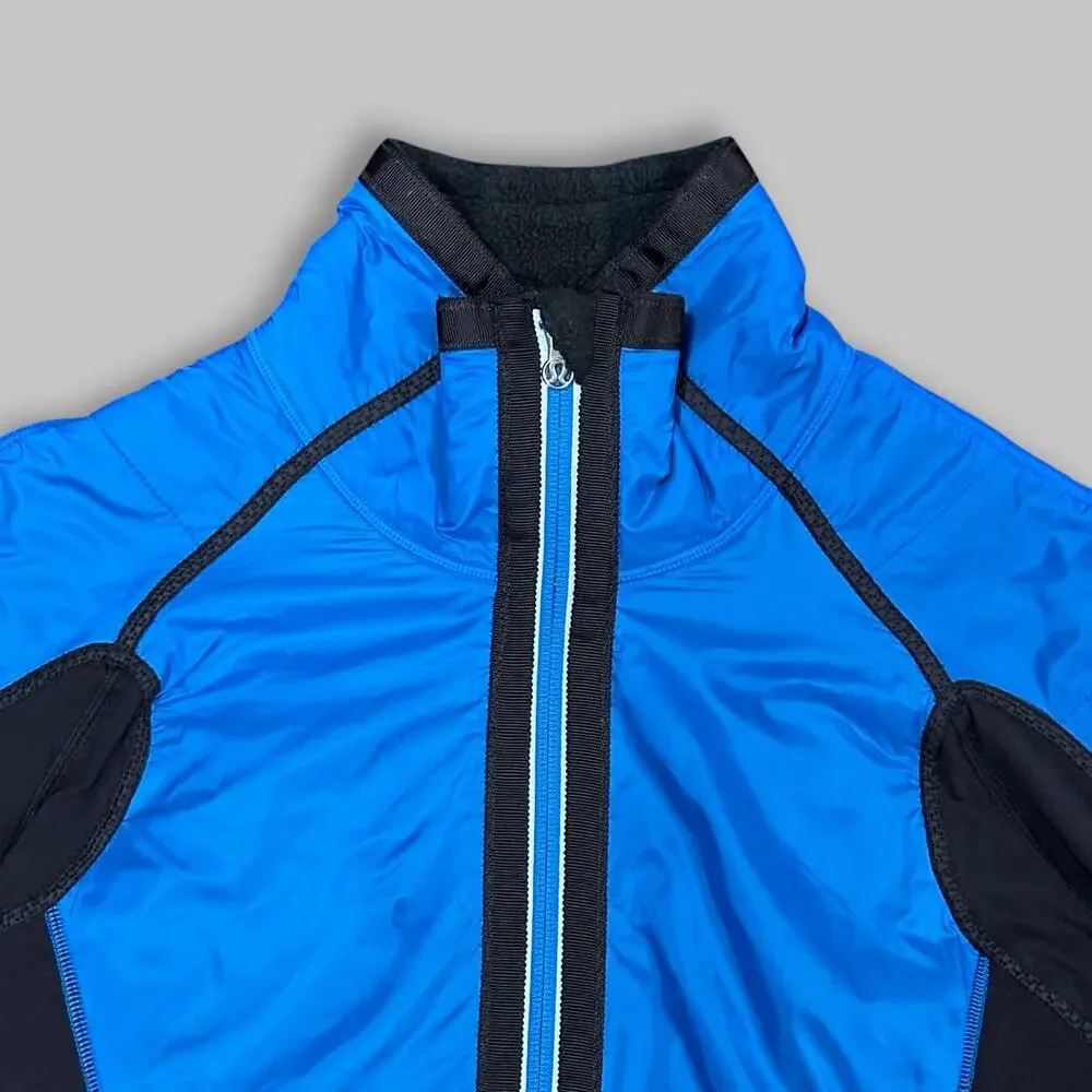 Lululemon Blue & Black Insulated Full-Zip Jacket - Women’s Size 6 - Picture 4 of 5
